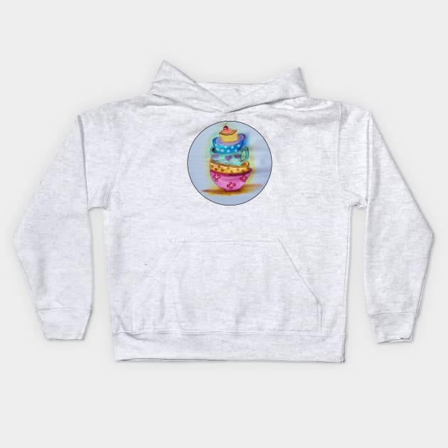 A cupcake on top Kids Hoodie by fadavieira